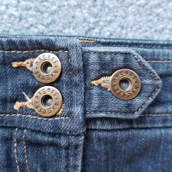 Axcess Women's Denim Jean Cargo Jeans Skirt With Side Pockets Sz 8 - Picture 4 of 10